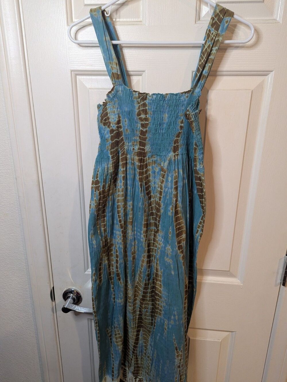 Multicolor Women's Blue Green Brown Dress By Girl Talk Size Large NWT